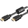 HDMI Kabel, Ethernet, 4K, 3D, 2x Ferrit, vergoldete Kontakte, 3m