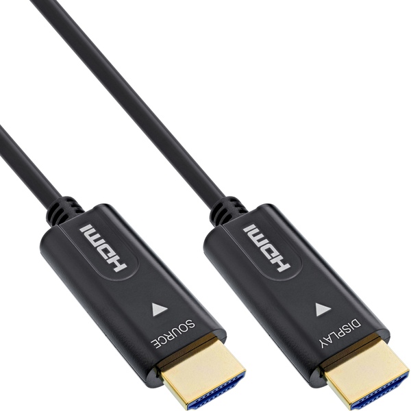 HDMI AOC Kabel, High Speed HDMI mit Ethernet, 4K/60Hz, Stecker / Stecker, 25m Inline 17525O