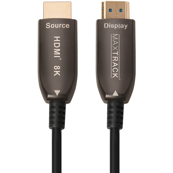 Glasfaser HDMI Kabel, aktiv, Steckerbeschriftungen Glasfaser HDMI Kabel, aktiv, Steckerbeschriftungen