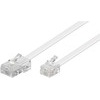 goobay® Modularanschlusskabel, RJ45-Stecker (8P4C) > RJ11/RJ14-Stecker , weiß, 10m Goobay 93059