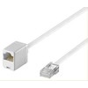 ISDN Verlängerungskabel, 4-adrig, weiss, 8P4C, 3m
