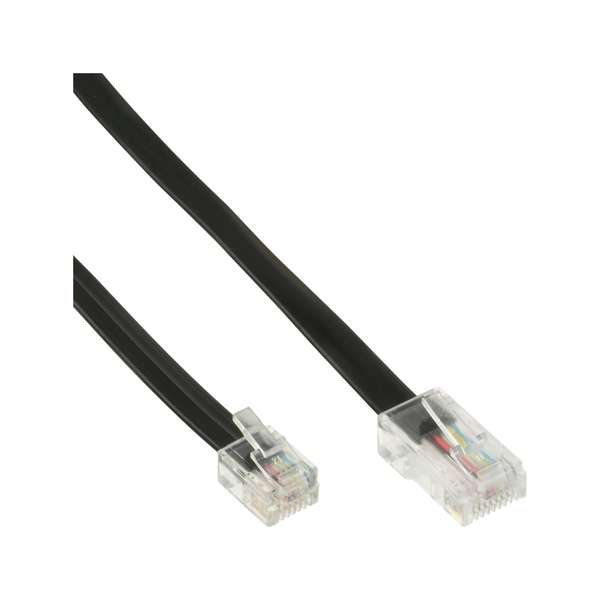 Modularkabel, Telefon Adapterkabel, RJ45 zu RJ11, 4-adrig, 15m InLine 18868