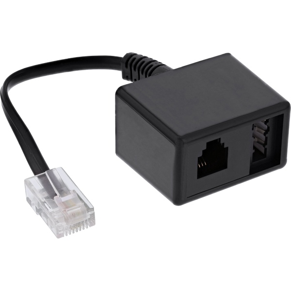 InLine® TAE Adapterkabel RJ45 Stecker auf TAE-N & RJ11 Buchse InLine 69943