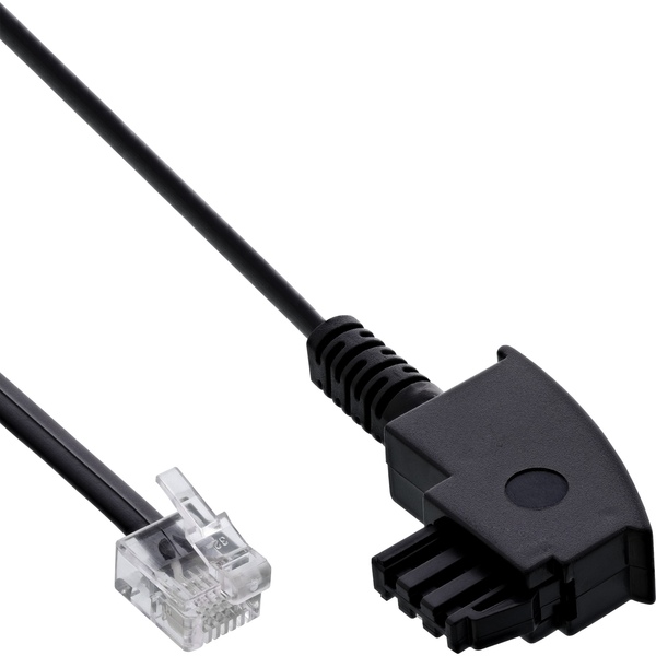 DSL Modem und Splitter Kabel, TAE Stecker an DEC Stecker 6/2 (6P2C), 2-adrig, 10m