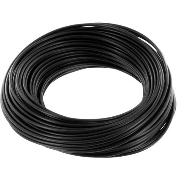 Schaltlitze, schwarz, Kupfer, isoliert, 0,14mm², 10m