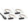 SAS Anschlusskabel, Mini-SAS SFF-8087 an 4x SAS + Strom, SAS HDD an Controller, 75cm InLine 27621
