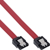 SATA Kabel 6 Gb/s mit Sicherheitslasche, rot,  0,7m InLine 27707A