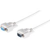 D-SUB Kabel 9 polig, Verlängerung, 9 PIN Stecker auf 9 PIN Buchse, 1m (Consumer)