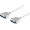 rmLine® SUB-D Kabel 25-polig  Stecker auf Stecker,  Schnapphauben, serielles Datenkabel, 1,8m