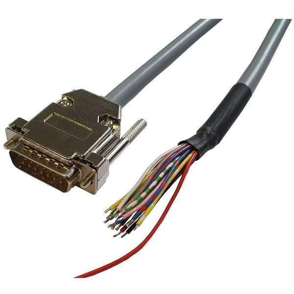 rmLine® Joystick DSUB Kabel [0,25mm²] 15-polig, Stecker auf offenes Ende, 20m rmLine 58976