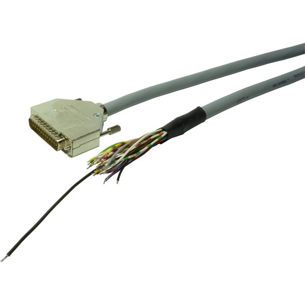 rmLine® SUB-D Kabel 25-pol Buchse auf offenes Ende, 0,25mm², Premium,  Vollmetallhaube 7,5m rmLine 103336