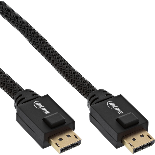 DisplayPort 1.2 aktives Kabel, 4K2K, schwarz, vergoldete Kontakte, 15m