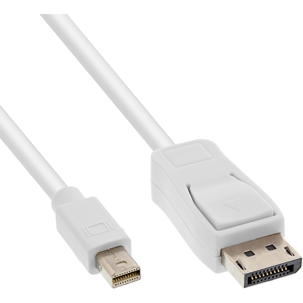 Mini DisplayPort zu DisplayPort Kabel, 4k, weiß, 1m