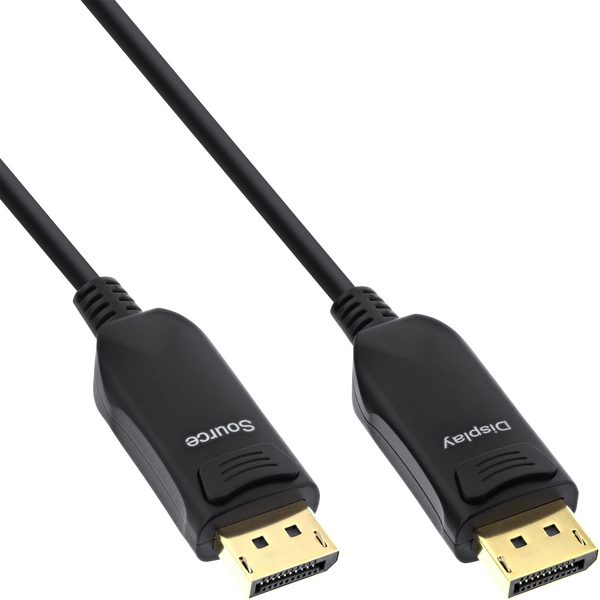 DisplayPort 1.4 atkives optisches Kaebl (AOC), 8K4K, schwarz, 15m