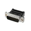 SUB-D Stecker 15-polig mit Schneidklemme und Gewinde, für Flachbandkabel