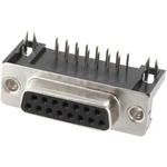 CONNFLY D-Sub-Buchsenleiste 15 polig abgewinkelt Euro Standard mit Gewinde UNC 4-40