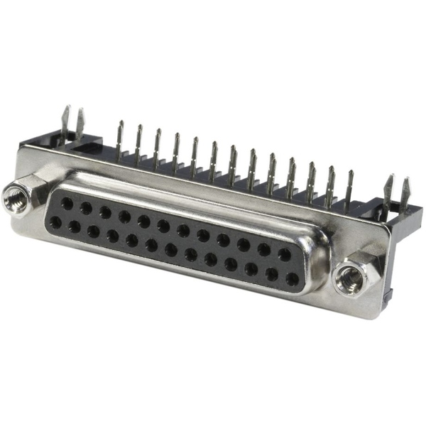 DSUB Buchsenleiste, 90° Print, mit Bolzen, nach US-Norm, 9 Pol CONNFLY Electronic DS1037-09FNAKT74-0CC