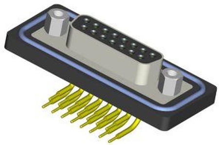 SUB-D Buchse IP67 9pin abgewinkelt