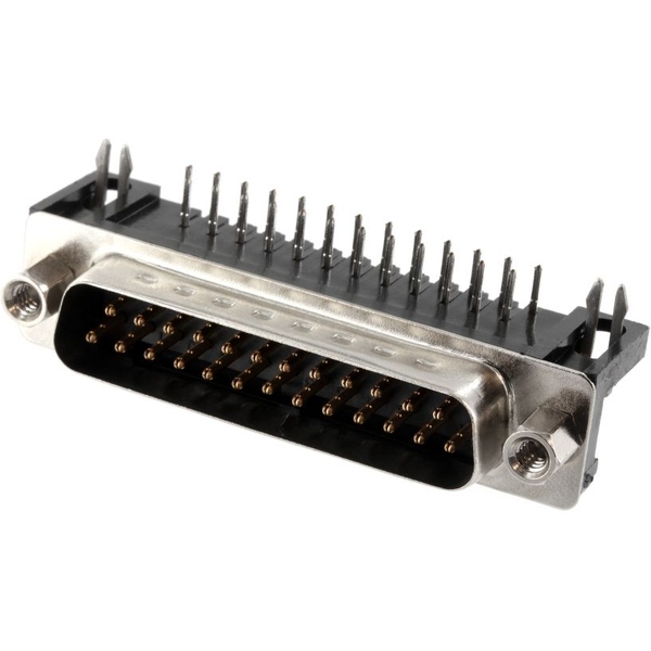 10x SUB-D  Lötstecker US-Norm 25 polig, gewinkelt