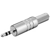 Klinkenstecker, 3,5mm , stereo, Metallausführung mit Knickschutz Goobay 11017