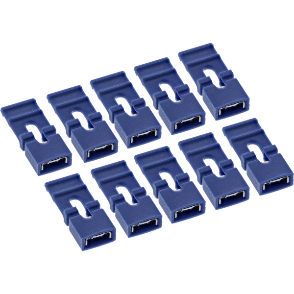 10er Pack InLine® Jumper (Kurzschlußbrücken) mit Lasche, 2mm InLine 00075D