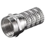 100x F-Stecker 4,0 mm, Zink-Nickel Goobay 51850