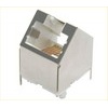 Westerneinbaubuchse 8P8C 45 Grad gewinkelt