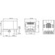 Zeichunng Abmessungen RJ45 Einbaubuchse Low Profil
