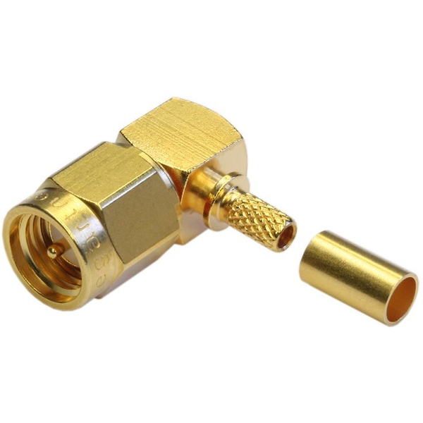 5x SMA Kabelwinkelstecker RG58 Telegärtner J01150A0091