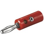 Bananenstecker 4mm mit Feder Rot, Low Cost