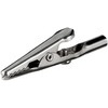 Krokodil Abgreifklemme blank mit 4mm Buchse, (L) 51mm, für Kabelmontage