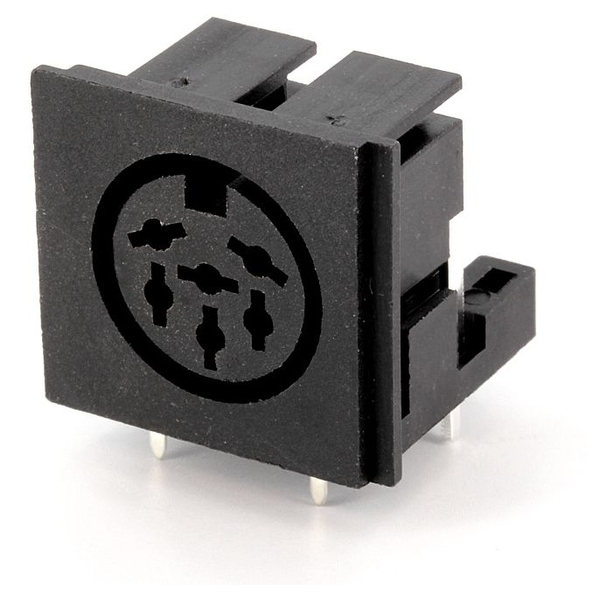 CONNFLY DIN-Einbaubuchse 6 polig abgewinkelt print CONNFLY Electronic DS1093-07-BN60X