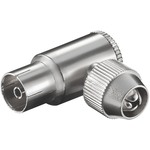 gewinkelte Antennenkupplung f&uuml;r die Kabelmontage, Vollmetall