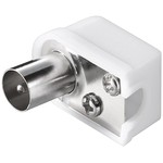 Koax-Winkelstecker (slim) mit Schraubbefestigung, Kunststoff Goobay 11502