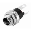 DC-Gehäusewand-Einbaubuchse Stift-∅ 2,5 mm, Lötanschluß