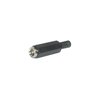 DC Kupplung 2,5mm, Lötversion, mit Knickschutz, 13,5 V, 2A
