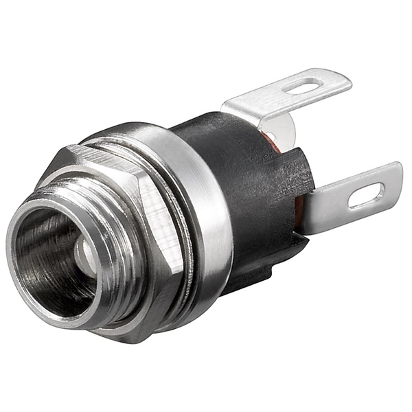DC-Einbaubuchse, 2,5 mm, geschlossenes Gehäuse, Lötanschluss Goobay 11136