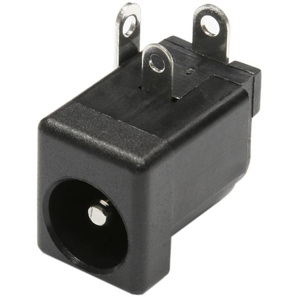 DC-Einbaubuchse 2,0 mm gewinkelt geschlossen, Lötanschluss