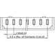 HRM22H Crimpstecker  Raster 2mm, Zeichnungsansicht unten