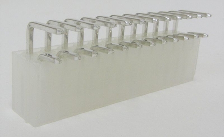 ATX Kupplung, 90° gewinkelt, Print, zweireihig, 4 Pol, RM 4,2mm