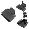 Sub-D Haube 15 pol, Kunststoff, 45°, schwarz, D45PK-P-15-BK-K Encitech Connectors AB D45PK-P-15-BK-K