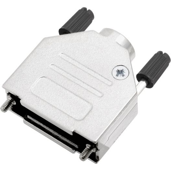 10x 25 POL DSUB Vollmetallgehäuse, Rändelschraube mit Kopf Encitech Connectors AB DTZK25-PCBK-K