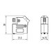 Encitech Connectors AB D45ZK09 D-Sub Gehäuse 9 polig Vollmetall 45° Kabelausgang Schüttware Bild 1