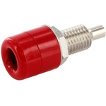 HQ 4mm Einbaubuchse, rot,  mit isolierter Durchf&uuml;hrung econ connect TB40RT