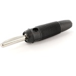 Laborstecker, mit Querloch, 4mm Schwarz