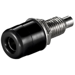 HQ 4mm Einbaubuchse, Schwarz,  mit isolierter Durchf&uuml;hrung econ connect TB40SW