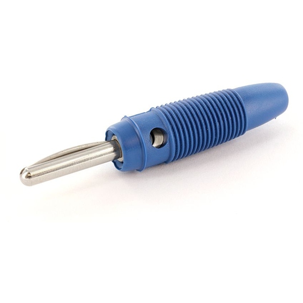 Laborstecker mit Querloch, 4mm Blau econ connect BNS40BL