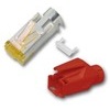 Hirose Netzwerkstecker TM31, Cat.6a, rot Hirose 