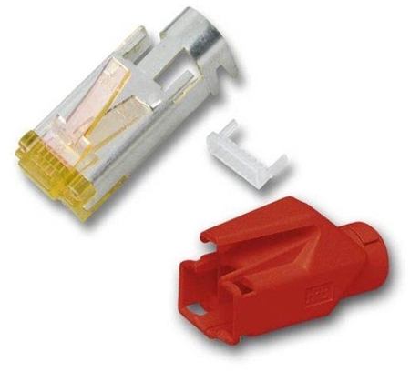 Hirose Netzwerkstecker TM31, Cat.6a, rot Hirose 