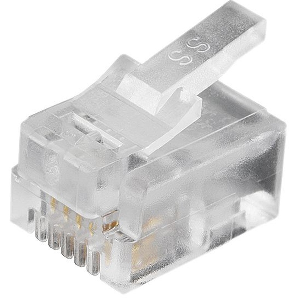 Modular-Stecker 6P4C ungeschirmt für Litzen 1000 Stück BEL Stewart 937-SP-3046